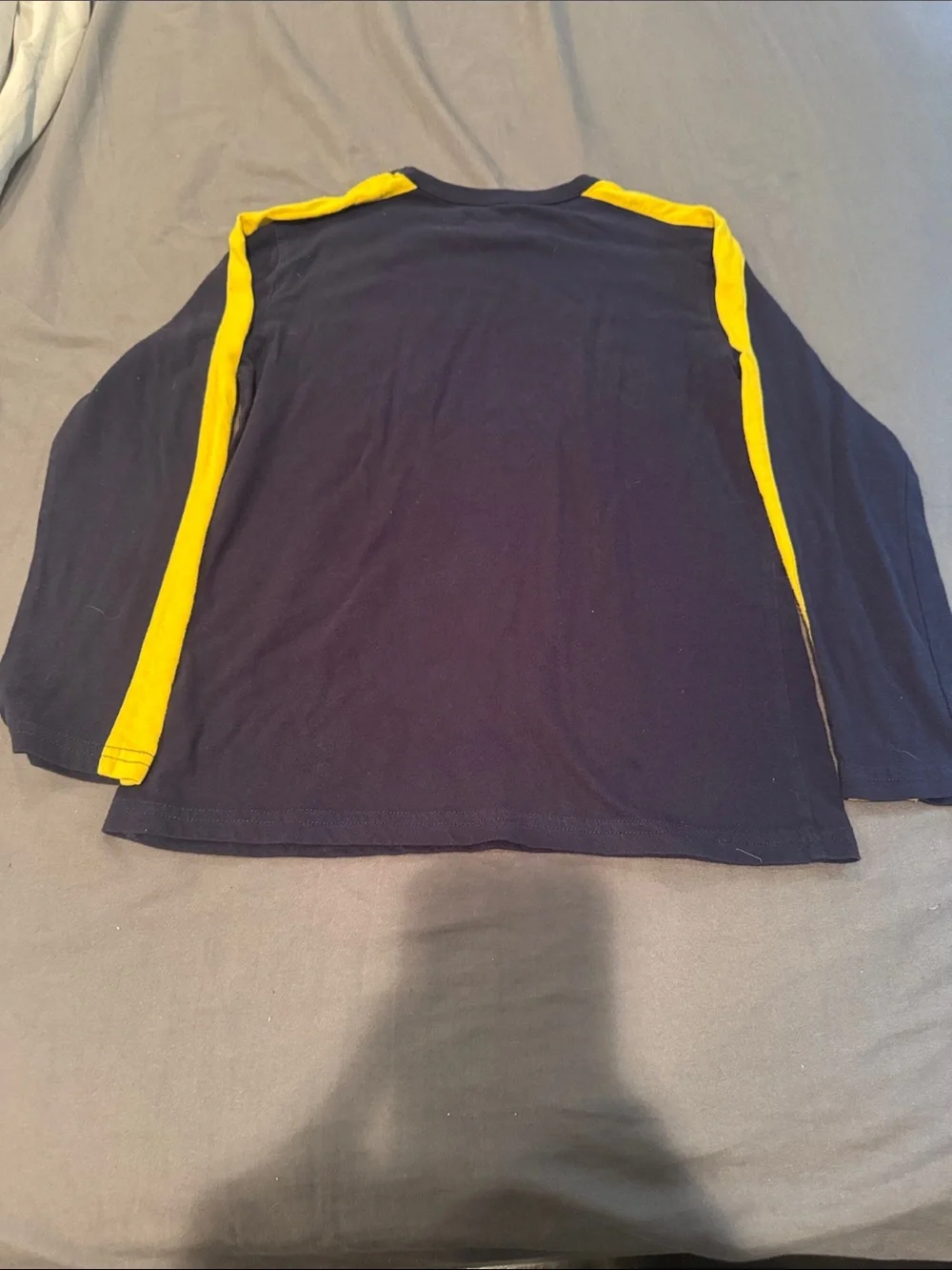 Place Boys' Navy Long-Sleeve Controller Graphic Shirt with Yellow Accents